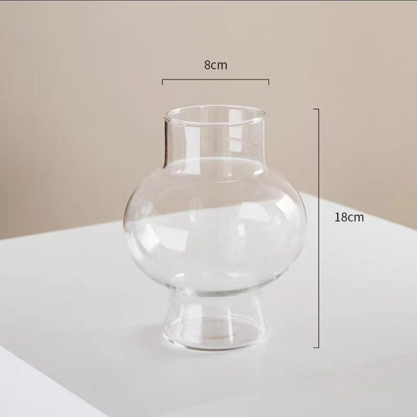Lantern-Style Glass Vase