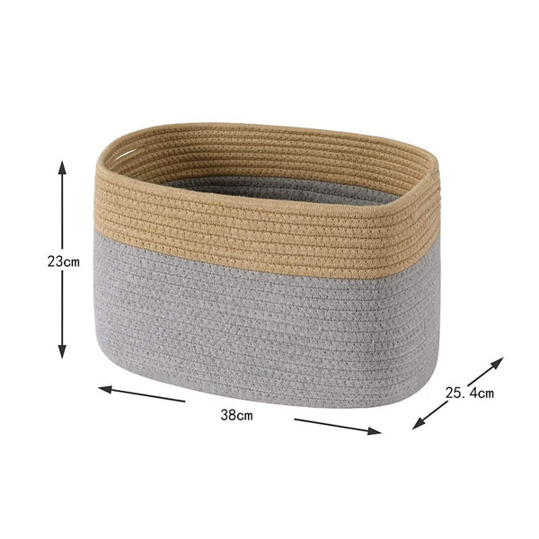 Rectangular Cotton Rope Basket