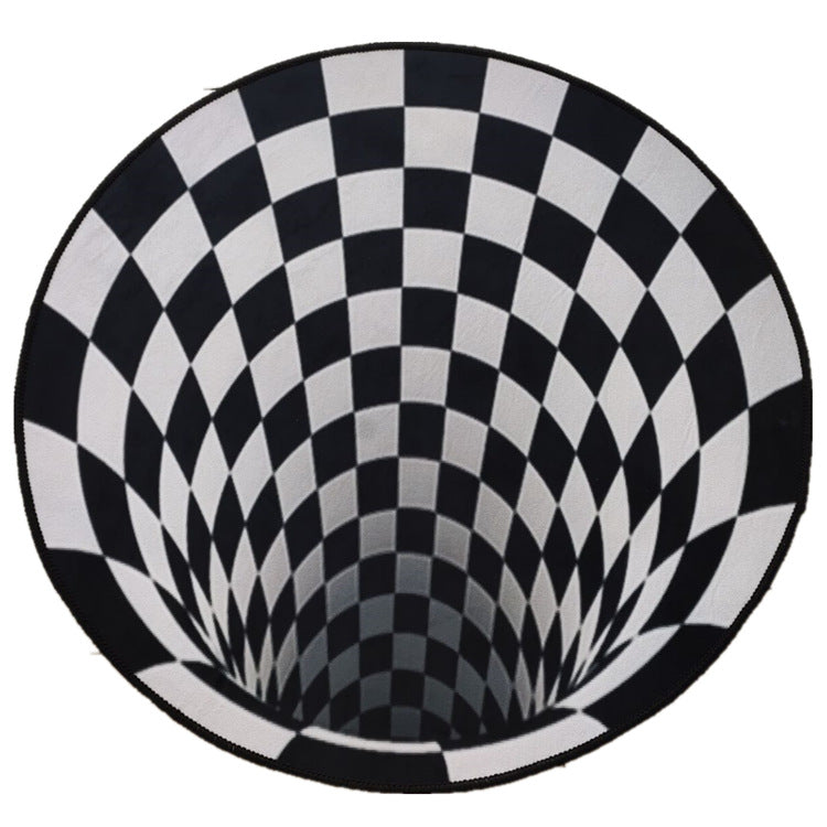 3D Illusion Round Rug