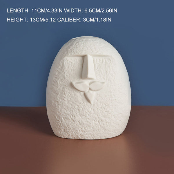 Ceramic Face Vase