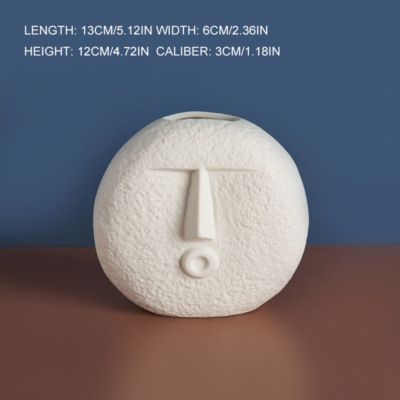 Ceramic Face Vase