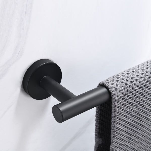 Black Stainless Steel Towel Ring