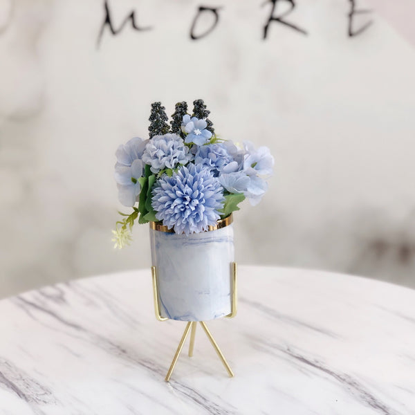 Artificial Hydrangea in Pot