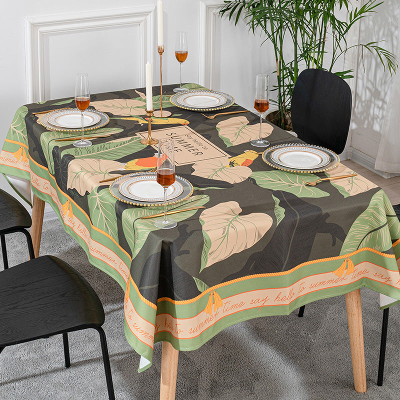 Cotton and Linen Tablecloth - Wonderland / 85X85