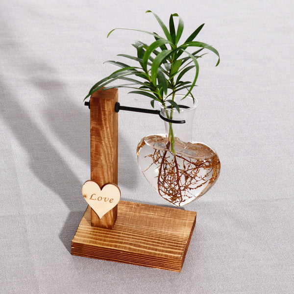 Heart Glass Terrarium Vase