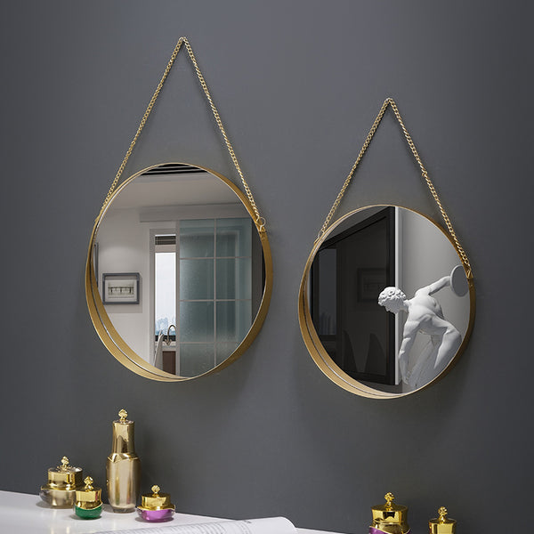 Gold Iron Wall Mirror