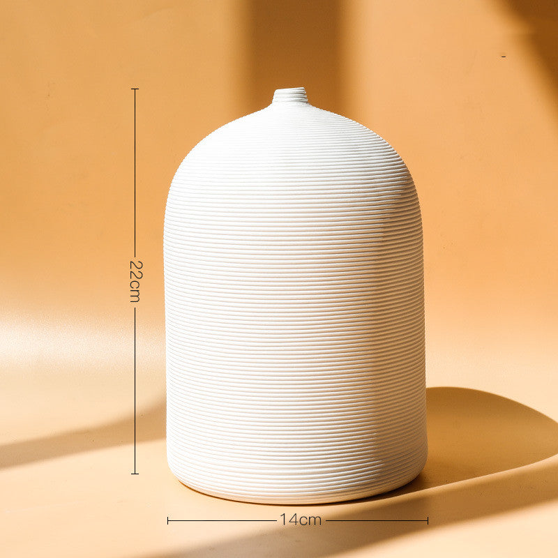 Striped Ceramic Vase