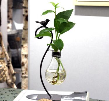 Glass Hydroponic Planter with Stand - 1