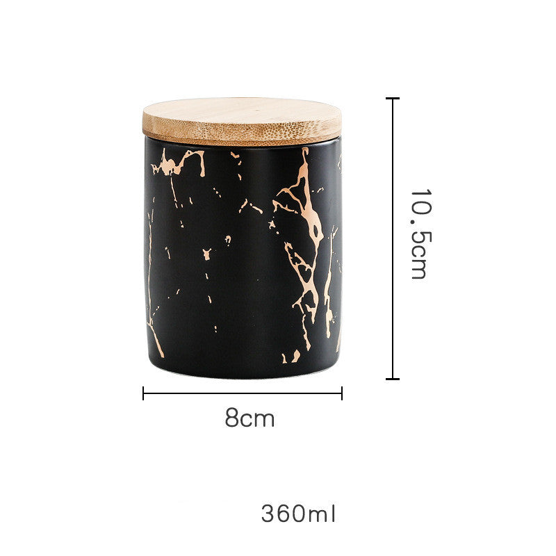 Ceramic Airtight Jar with Bamboo Lid