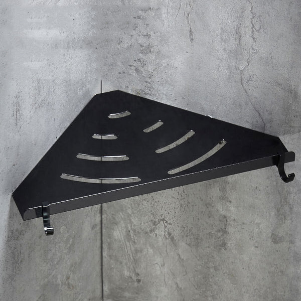Black Corner Floating Shelf