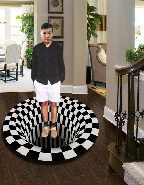 3D Illusion Round Rug