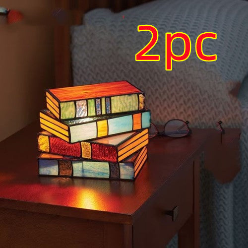 Stacked Books Table Lamp