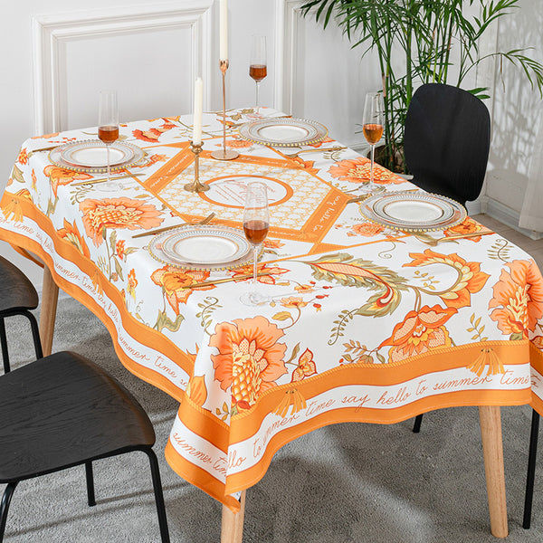 Cotton and Linen Tablecloth