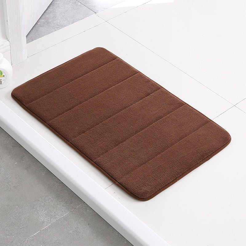 Memory Foam Coral Fleece Bath Mat