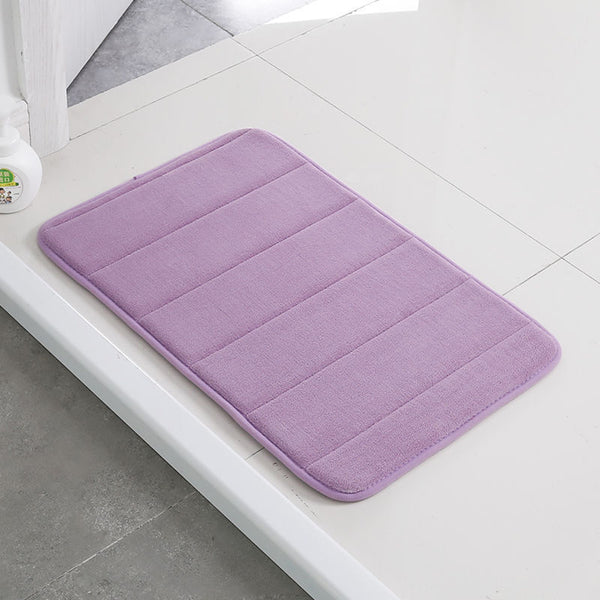 Memory Foam Coral Fleece Bath Mat