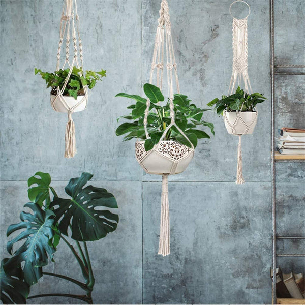 Macrame Plant Hangers, Set