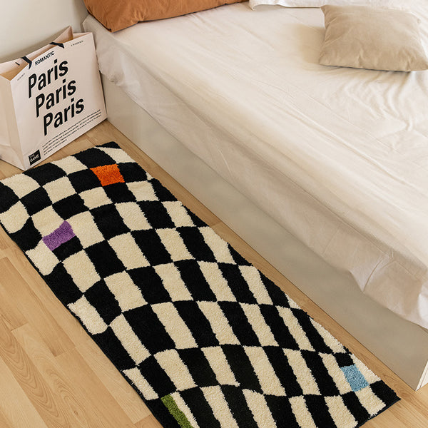 Vintage Checkerboard Rug