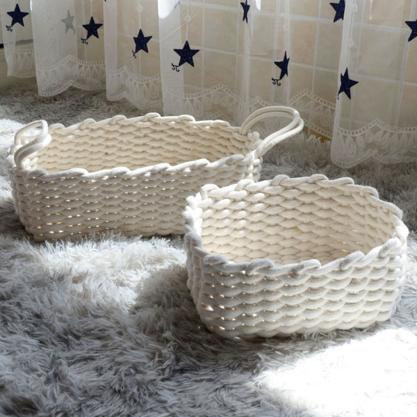 Handmade Cotton Rope Basket
