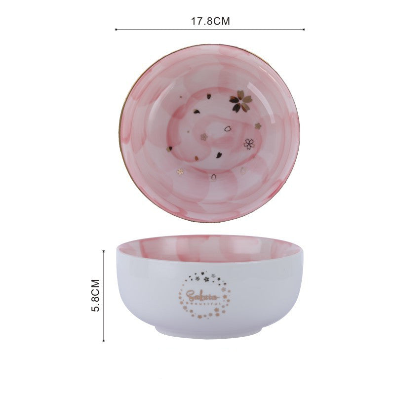 Gold-Pattern Porcelain Bowl - G