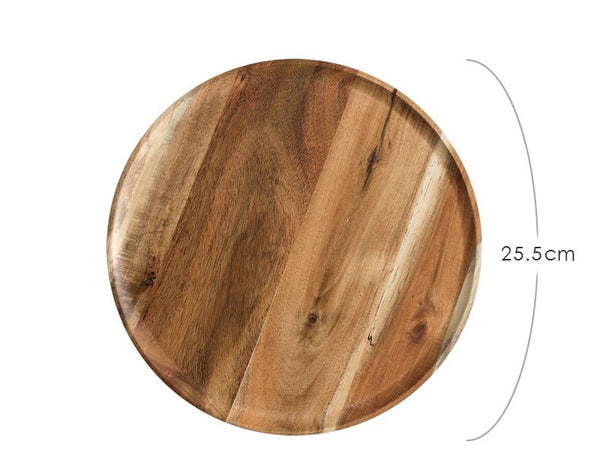 Round Wooden Tray