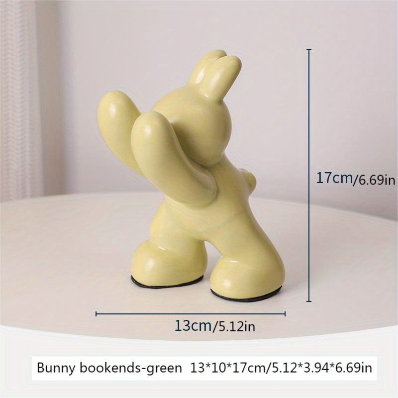 Ceramic Animal Bookends - Green