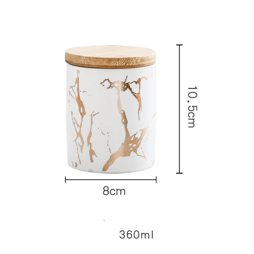 Ceramic Airtight Jar with Bamboo Lid