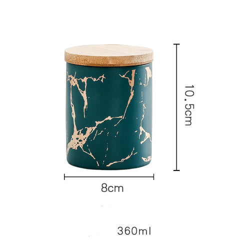 Ceramic Airtight Jar with Bamboo Lid