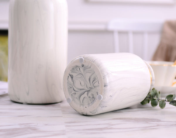 Marbled Gold Ceramic Vase