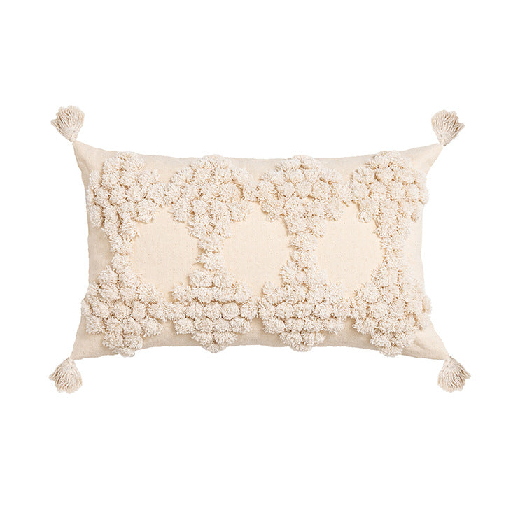 Tufted Lumbar Cushion Cover