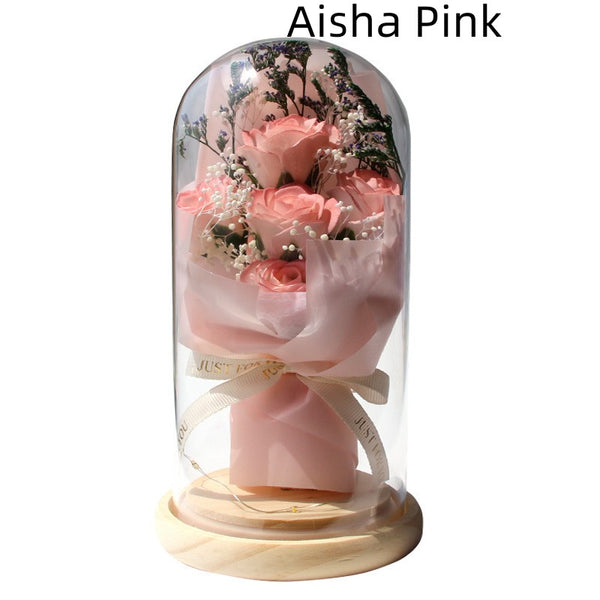 Preserved Rose Glass Dome